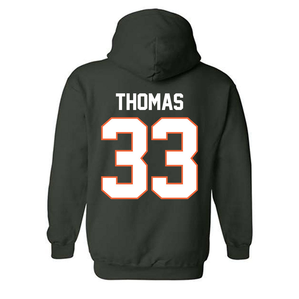 Miami - NCAA Football : Nick Thomas - Classic Shersey Hooded Sweatshirt-1