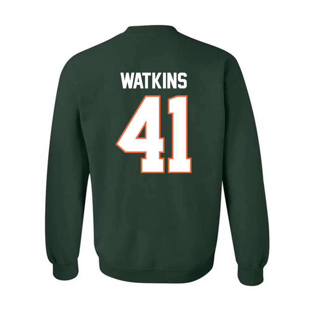 Miami - NCAA Baseball : Jailen Watkins - Classic Shersey Crewneck Sweatshirt-1