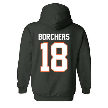 Miami - NCAA Football : Joe Borchers - Classic Shersey Hooded Sweatshirt-1