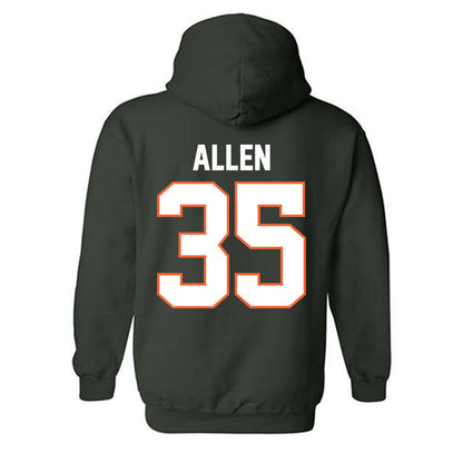 Miami - NCAA Men's Basketball : Dante Allen - Classic Shersey Hooded Sweatshirt-1
