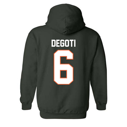 Miami - NCAA Baseball : Brandon DeGoti - Classic Shersey Hooded Sweatshirt-1