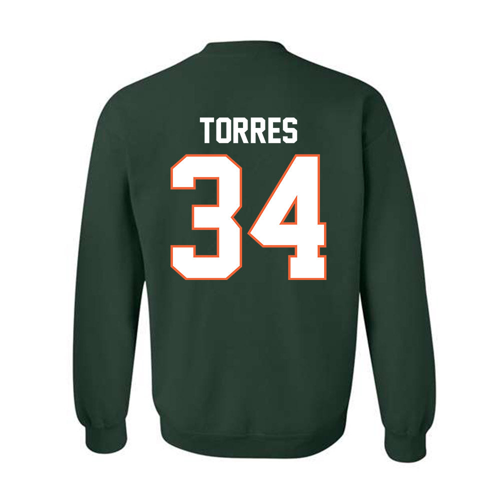 Miami - NCAA Baseball : Michael Torres - Classic Shersey Crewneck Sweatshirt-1
