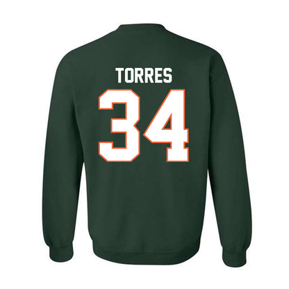 Miami - NCAA Baseball : Michael Torres - Classic Shersey Crewneck Sweatshirt-1