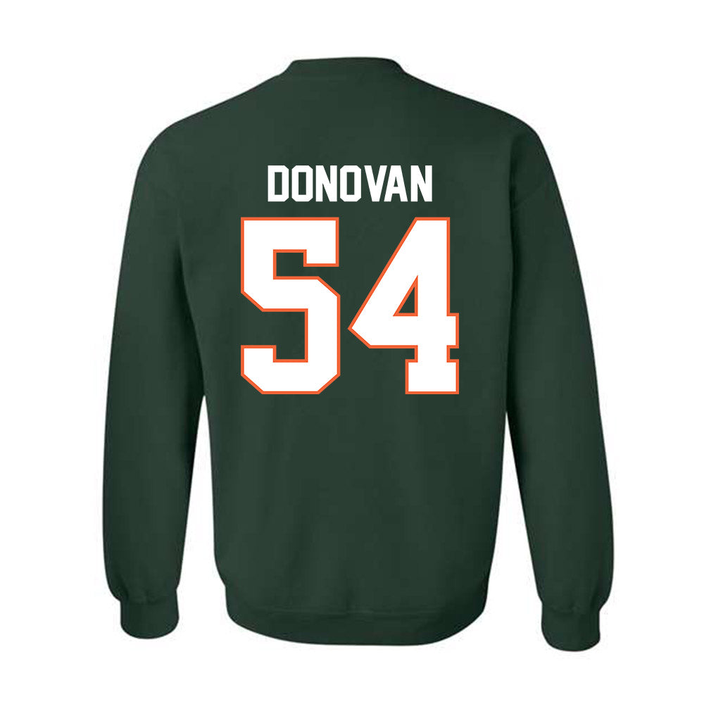 Miami - NCAA Football : Michael Donovan - Classic Shersey Crewneck Sweatshirt-1