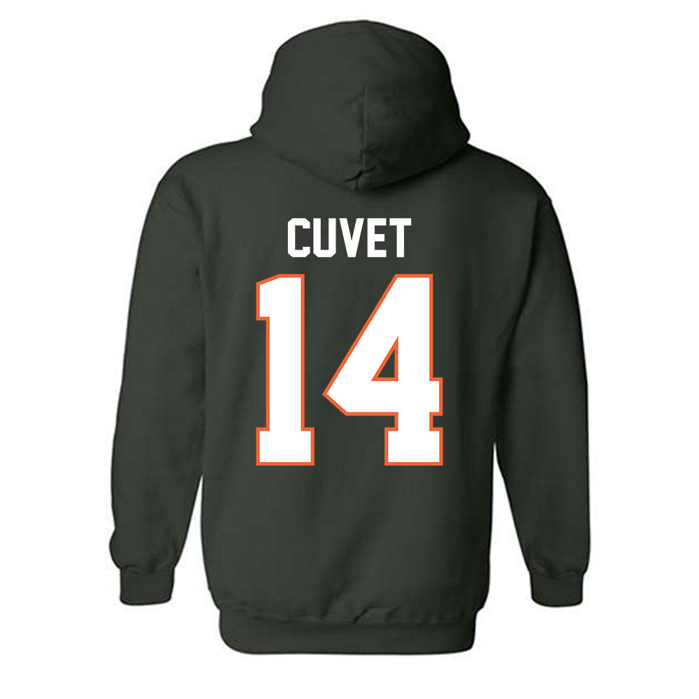 Miami - NCAA Baseball : Daniel Cuvet - Classic Shersey Hooded Sweatshirt-1