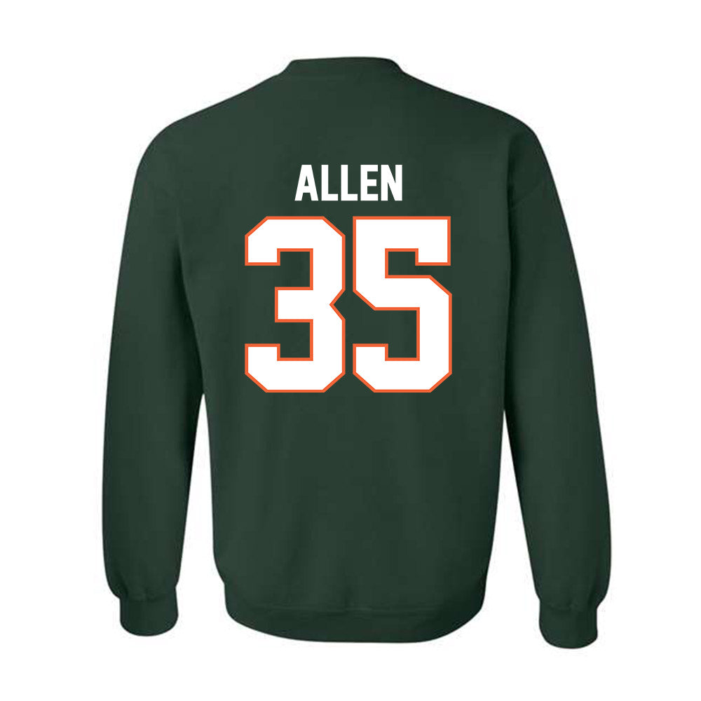 Miami - NCAA Men's Basketball : Dante Allen - Classic Shersey Crewneck Sweatshirt-1