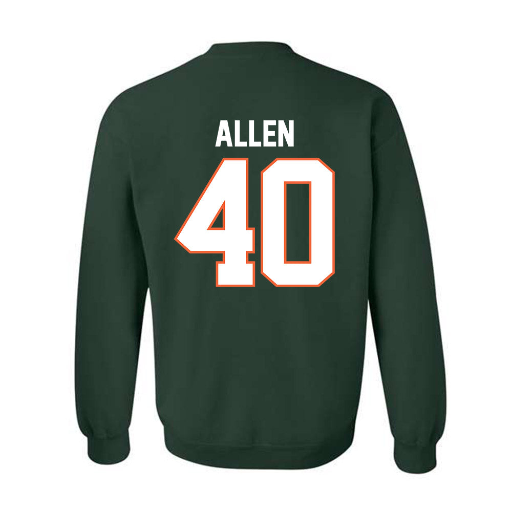 Miami - NCAA Football : Briton Allen - Classic Shersey Crewneck Sweatshirt-1
