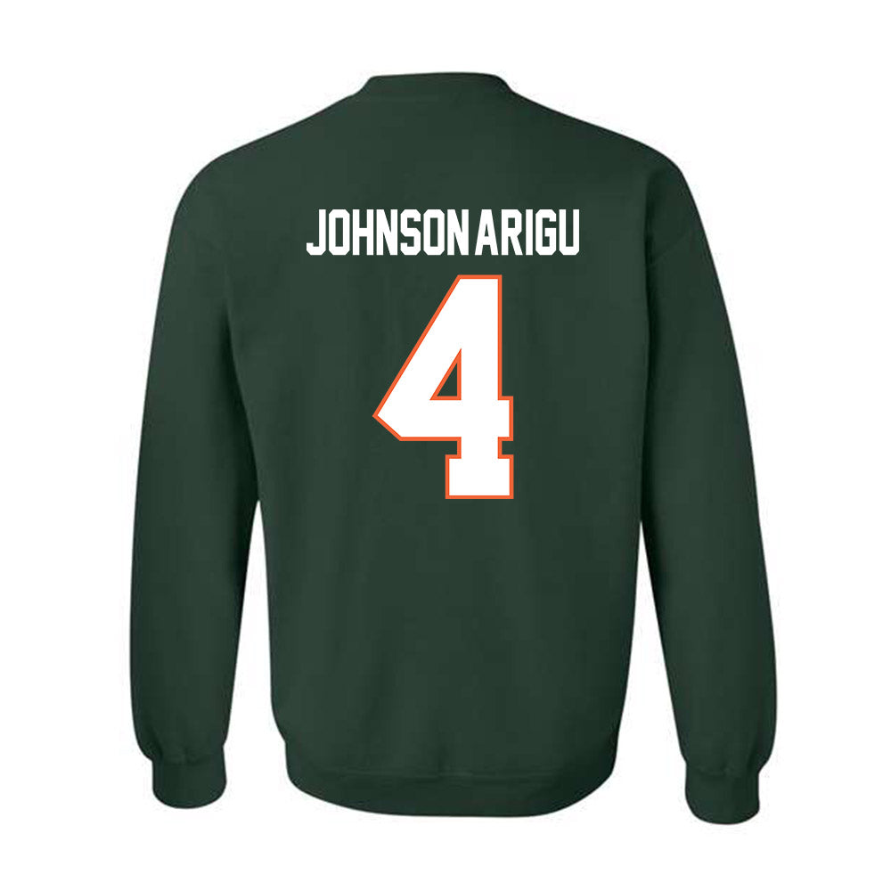 Miami - NCAA Men's Basketball : Isaiah Johnson-Arigu - Classic Shersey Crewneck Sweatshirt