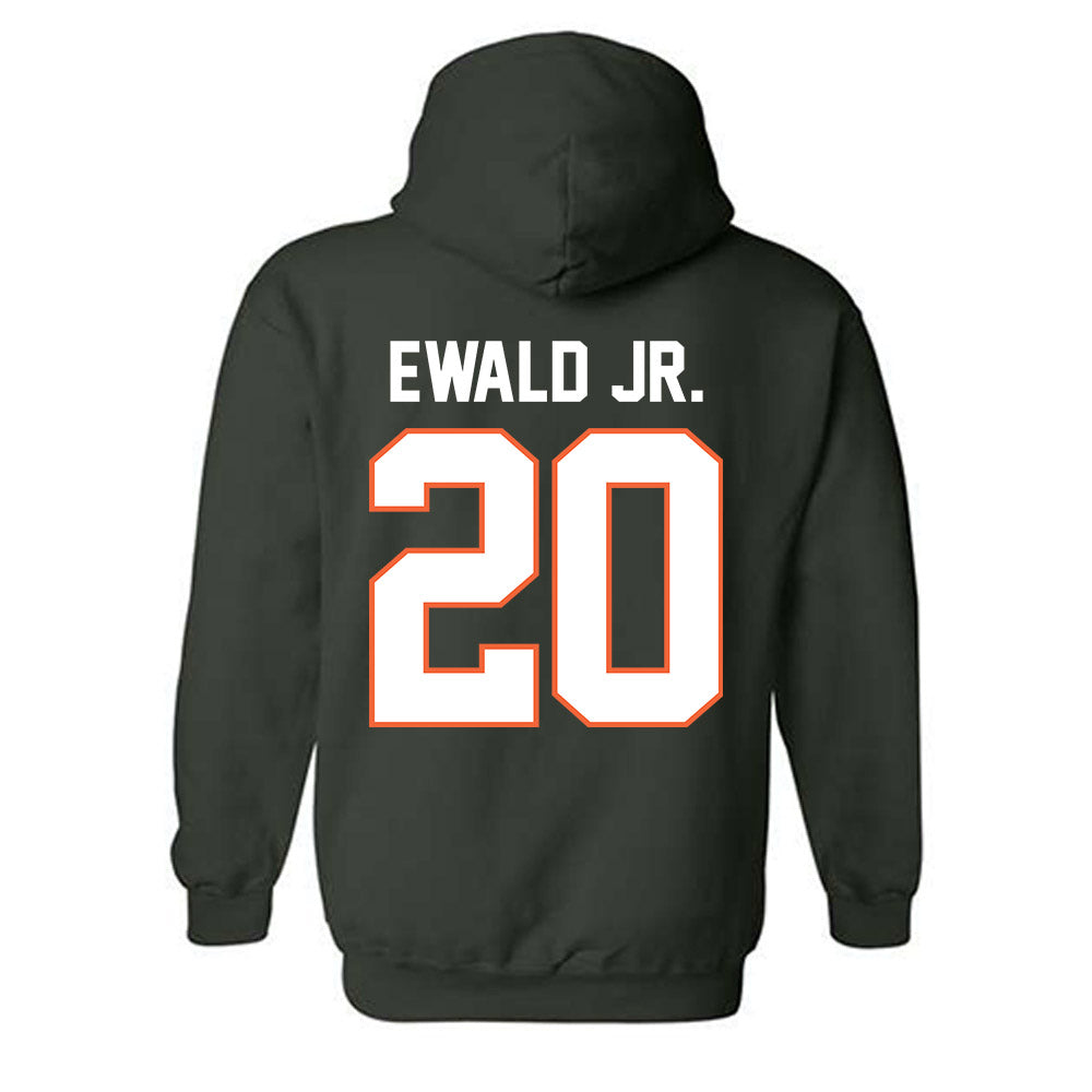 Miami - NCAA Football : Chris Ewald Jr. - Classic Shersey Hooded Sweatshirt-1