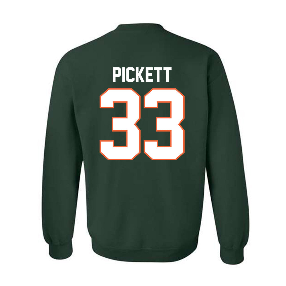 Miami - NCAA Football : Booker Pickett - Classic Shersey Crewneck Sweatshirt-1