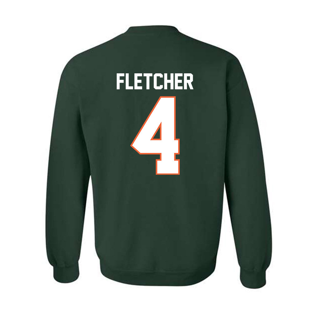 Miami - NCAA Football : Mark Fletcher - Classic Shersey Crewneck Sweatshirt