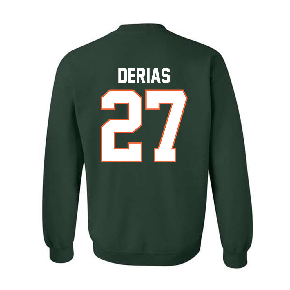 Miami - NCAA Baseball : Howard Tate DeRias - Classic Shersey Crewneck Sweatshirt-1