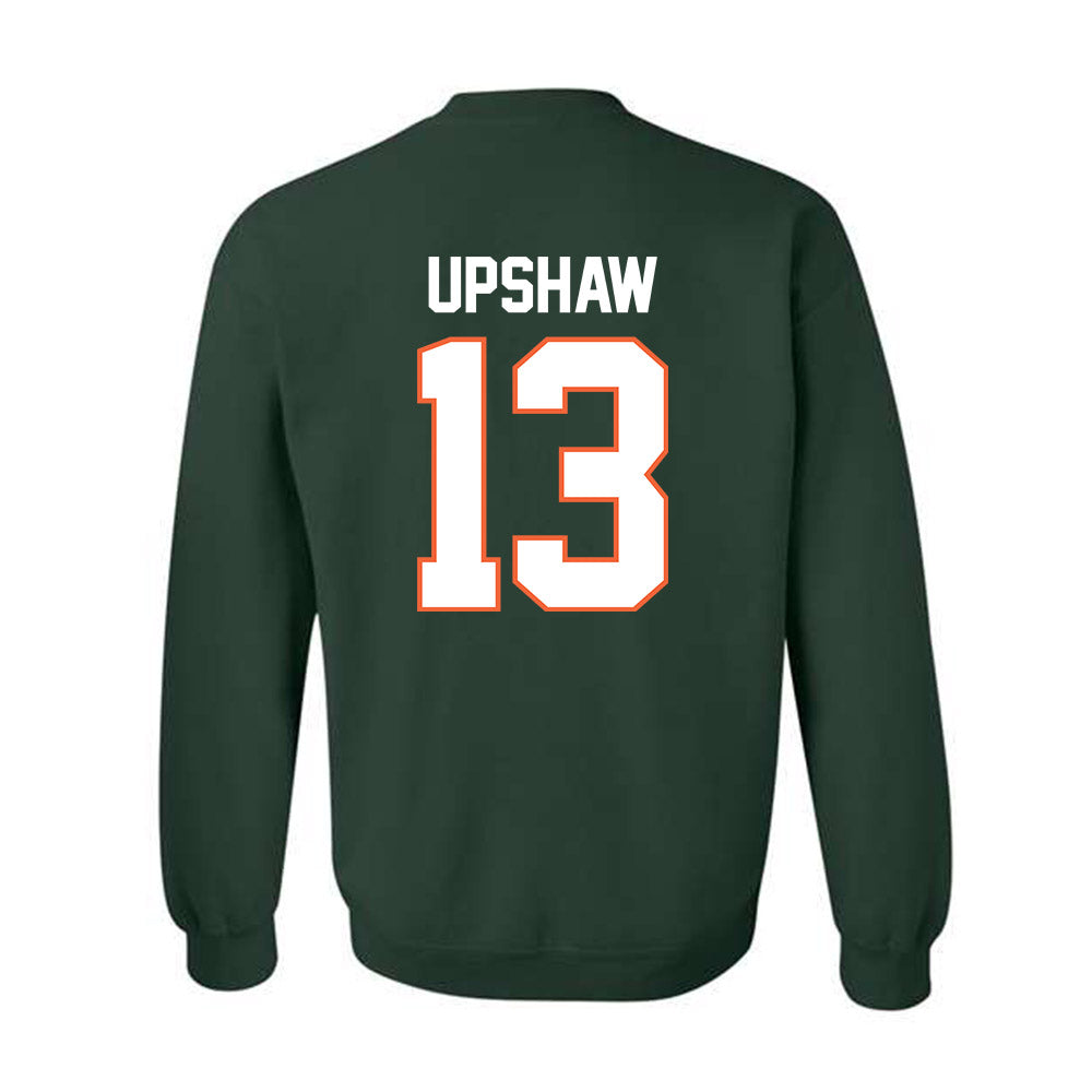 Miami - NCAA Football : Daylyn Upshaw - Classic Shersey Crewneck Sweatshirt-1