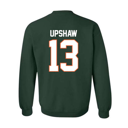 Miami - NCAA Football : Daylyn Upshaw - Classic Shersey Crewneck Sweatshirt-1