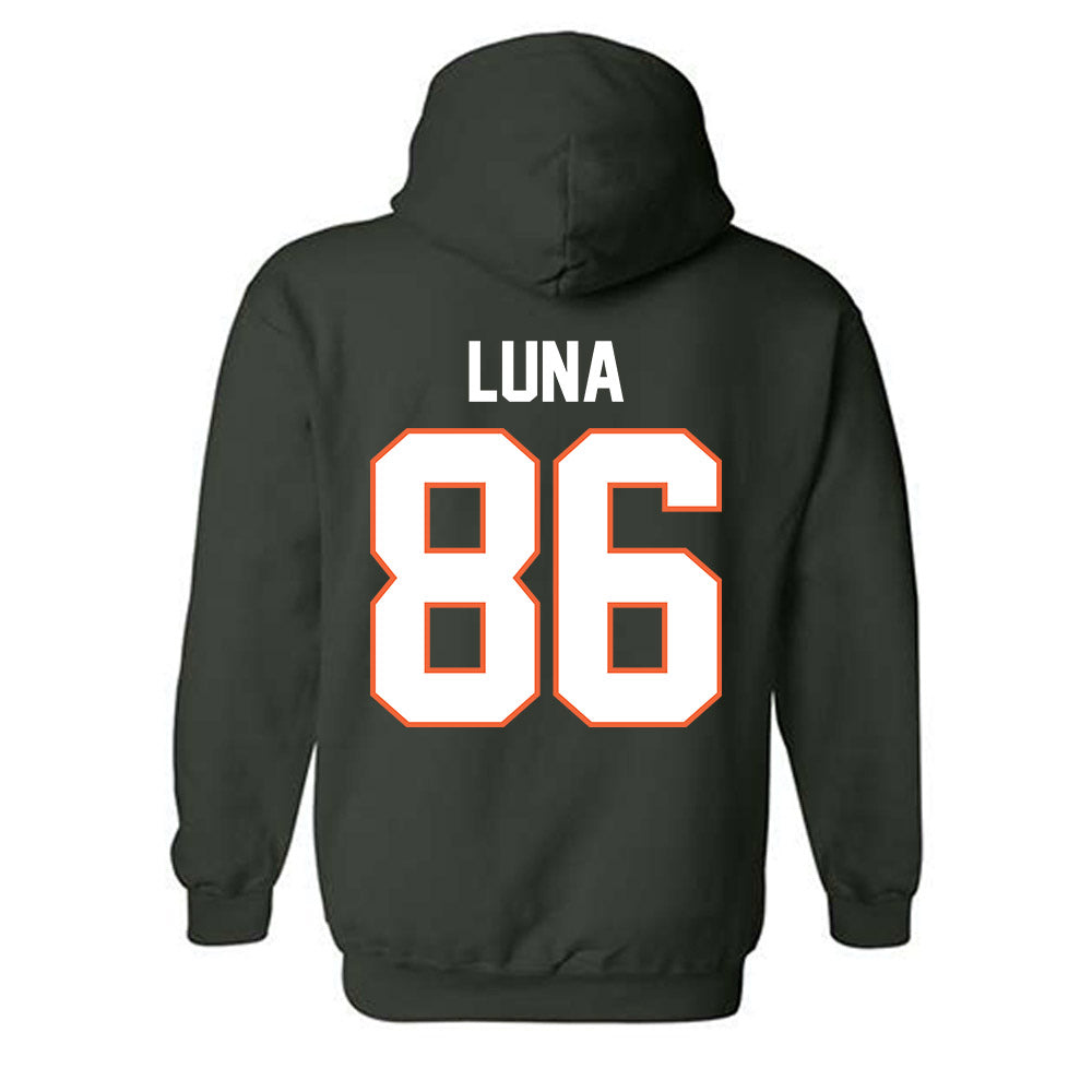 Miami - NCAA Football : Kolby Luna - Classic Shersey Hooded Sweatshirt-1