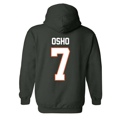 Miami - NCAA Women's Basketball : Danielle Osho - Classic Shersey Hooded Sweatshirt-1