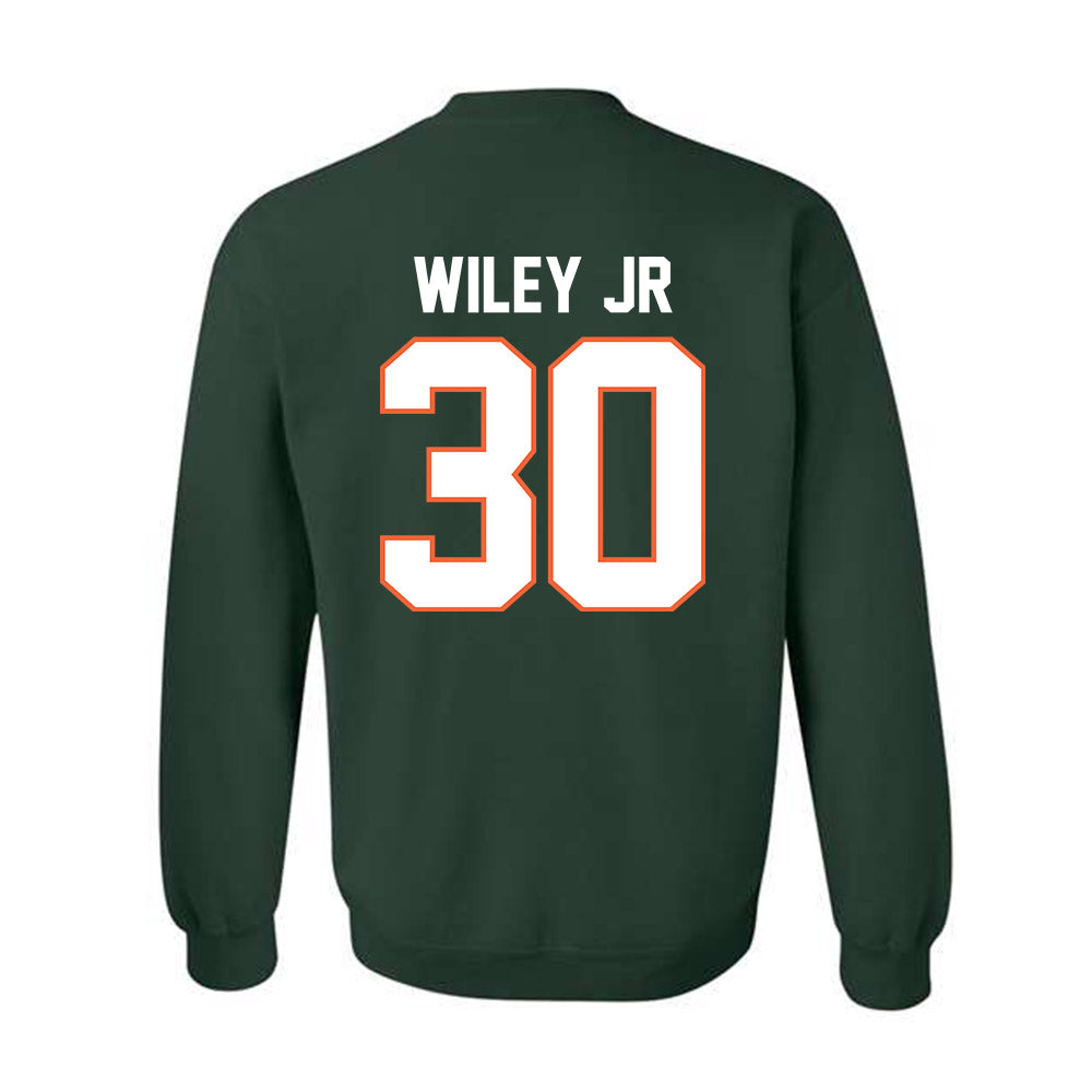 Miami - NCAA Football : Kellen Wiley Jr - Classic Shersey Crewneck Sweatshirt-1
