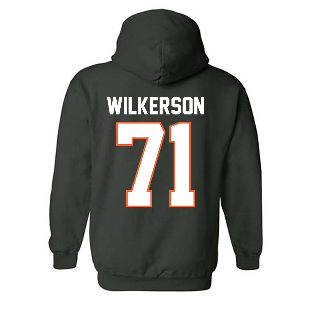 Miami - NCAA Football : Jaden Wilkerson - Classic Shersey Hooded Sweatshirt-1
