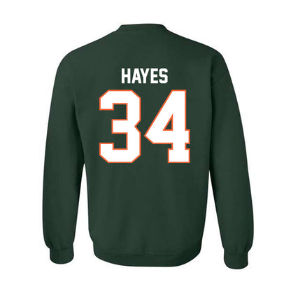 Miami - NCAA Football : Adarius Hayes - Classic Shersey Crewneck Sweatshirt-1