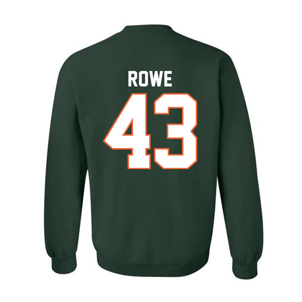 Miami - NCAA Football : Tyler Rowe - Classic Shersey Crewneck Sweatshirt-1