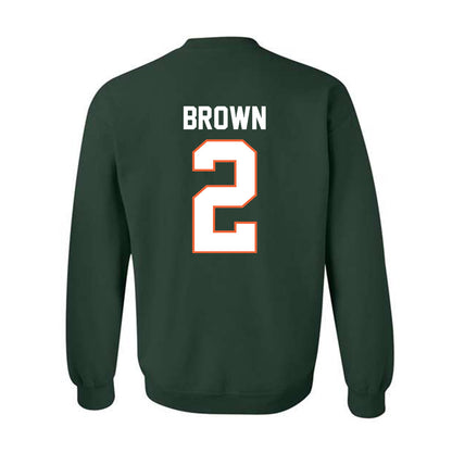 Miami - NCAA Football : Damari Brown - Classic Shersey Crewneck Sweatshirt-1