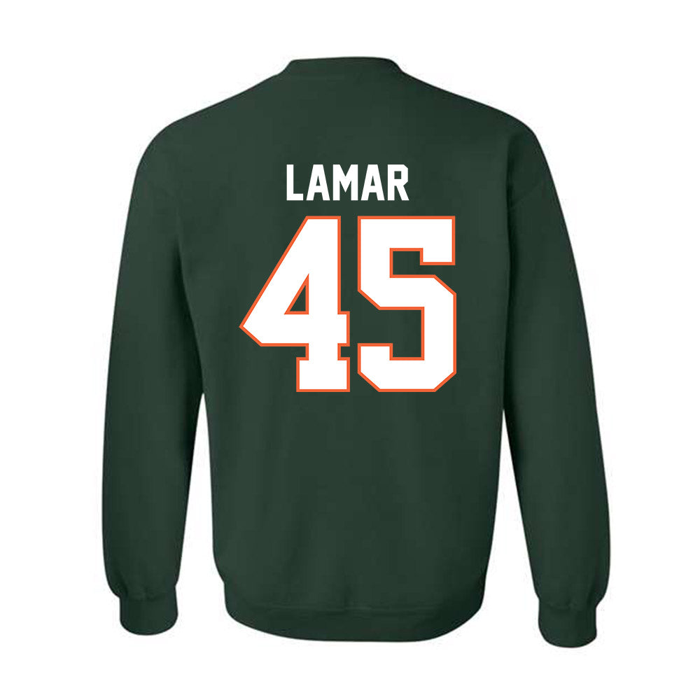 Miami - NCAA Football : Braylon Lamar - Classic Shersey Crewneck Sweatshirt-1