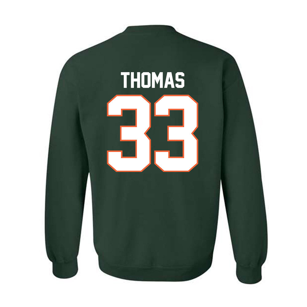 Miami - NCAA Football : Nick Thomas - Classic Shersey Crewneck Sweatshirt-1
