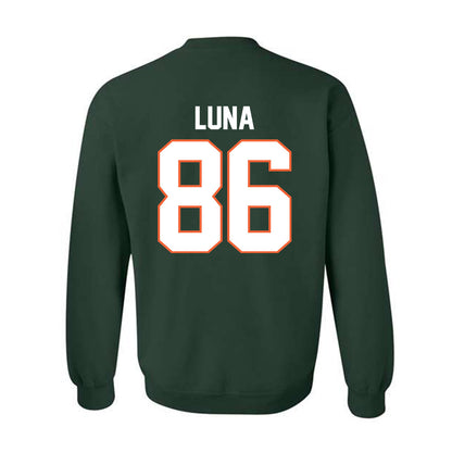 Miami - NCAA Football : Kolby Luna - Classic Shersey Crewneck Sweatshirt-1
