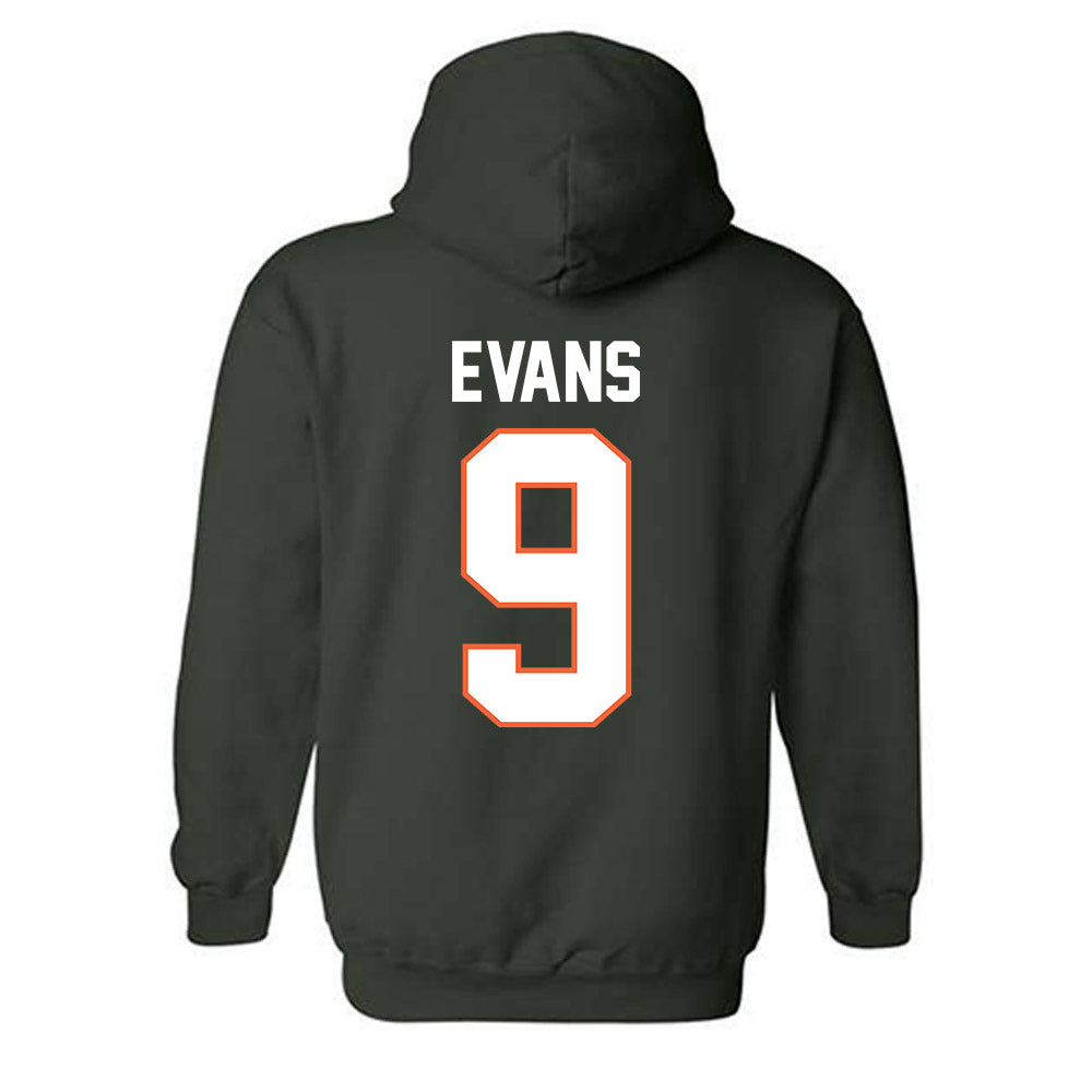Miami - NCAA Baseball : Rob Evans - Classic Shersey Hooded Sweatshirt-1