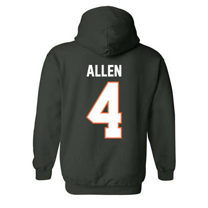 Miami - NCAA Men's Basketball : Marcus Allen - Classic Shersey Hooded Sweatshirt-1