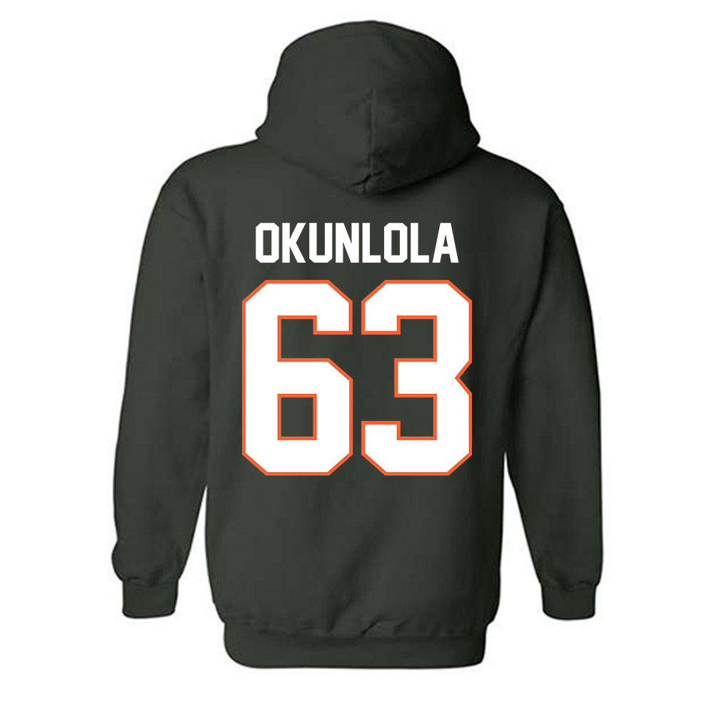 Miami - NCAA Football : Samson Okunlola - Classic Shersey Hooded Sweatshirt-1