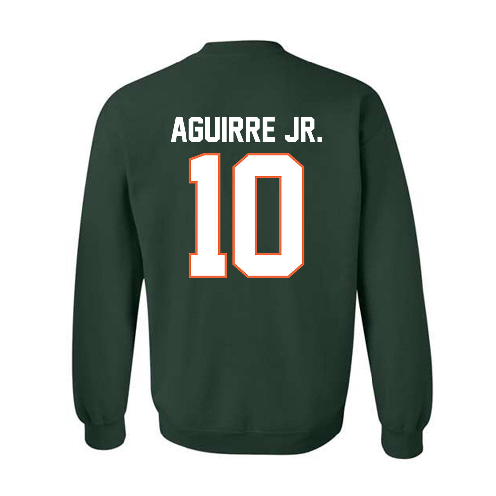 Miami - NCAA Football : Raul Aguirre Jr. - Classic Shersey Crewneck Sweatshirt-1