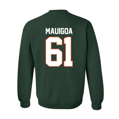 Miami - NCAA Football : Francis Mauigoa - Classic Shersey Crewneck Sweatshirt-1