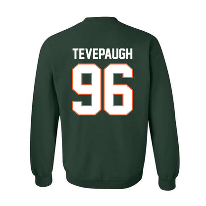 Miami - NCAA Football : Tucker Tevepaugh - Classic Shersey Crewneck Sweatshirt-1