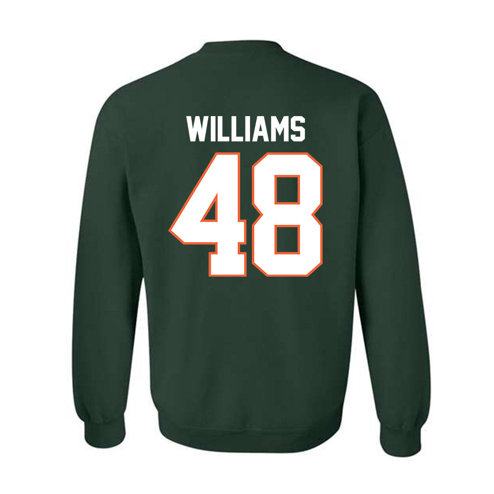 Miami - NCAA Football : Andres Williams - Classic Shersey Crewneck Sweatshirt-1