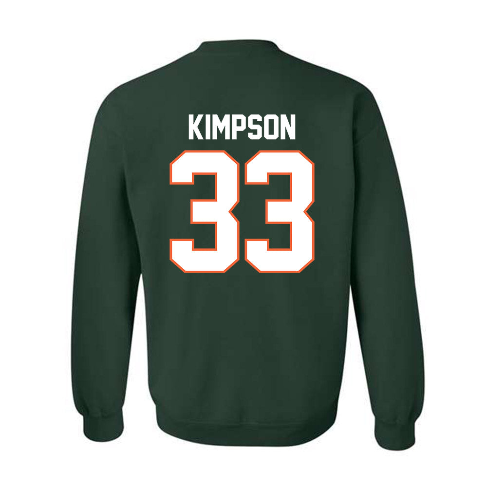 Miami - NCAA Women's Basketball : Amarachi Kimpson - Classic Shersey Crewneck Sweatshirt-1