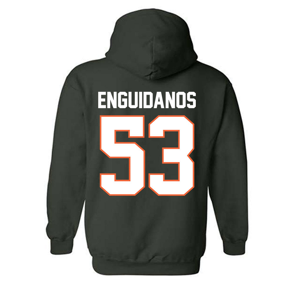 Miami - NCAA Football : Joey Enguidanos - Classic Shersey Hooded Sweatshirt