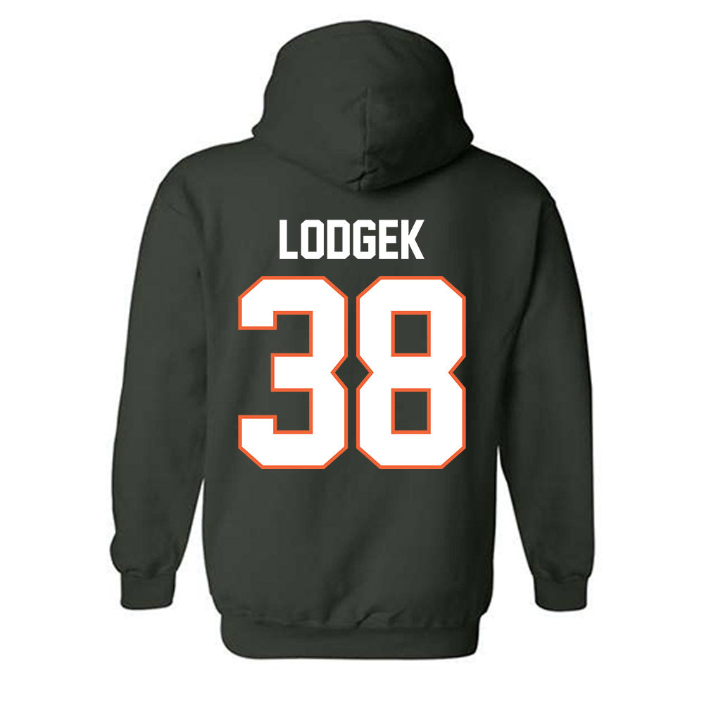 Miami - NCAA Baseball : Jake Lodgek - Classic Shersey Hooded Sweatshirt-1