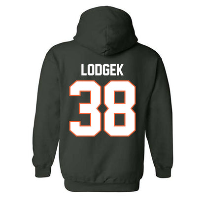 Miami - NCAA Baseball : Jake Lodgek - Classic Shersey Hooded Sweatshirt-1