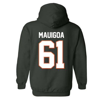 Miami - NCAA Football : Francis Mauigoa - Classic Shersey Hooded Sweatshirt-1