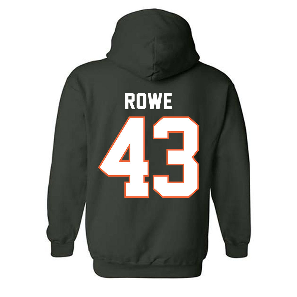 Miami - NCAA Football : Tyler Rowe - Classic Shersey Hooded Sweatshirt-1