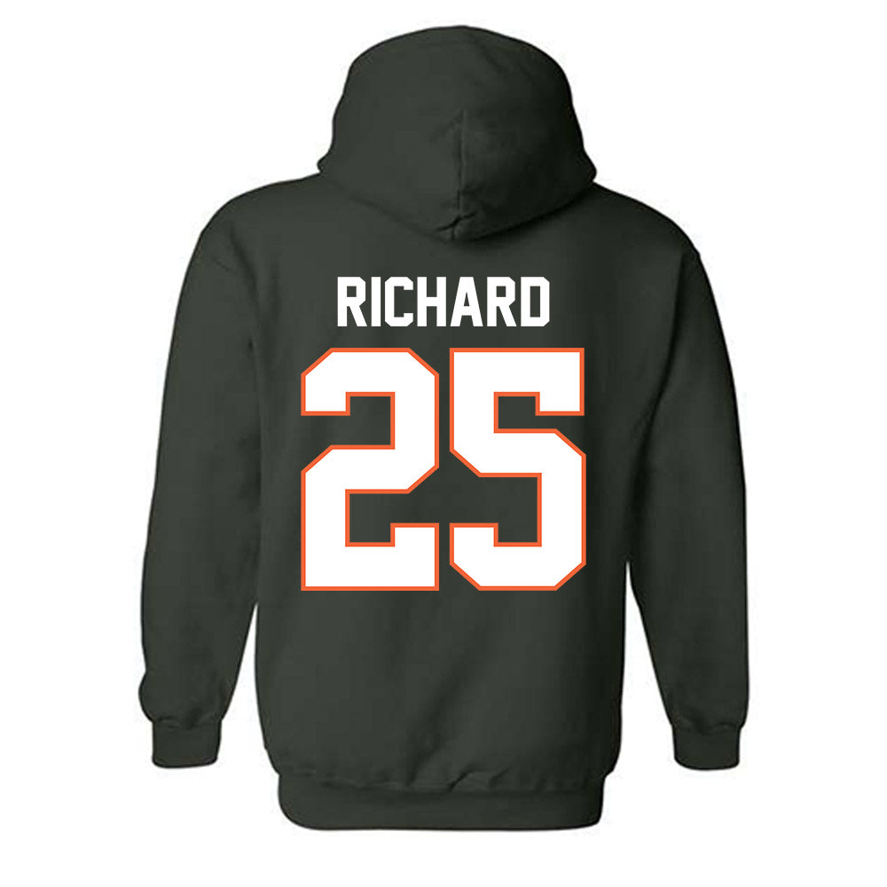 Miami - NCAA Football : Jadais Richard - Classic Shersey Hooded Sweatshirt-1