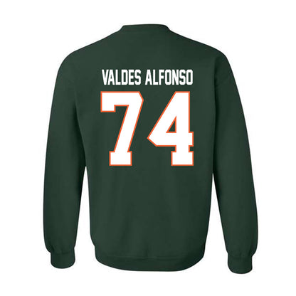Miami - NCAA Football : Yerovi Valdes Alfonso - Classic Shersey Crewneck Sweatshirt-1