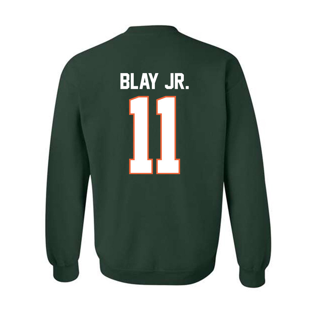 Miami - NCAA Football : David Blay Jr. - Classic Shersey Crewneck Sweatshirt-1