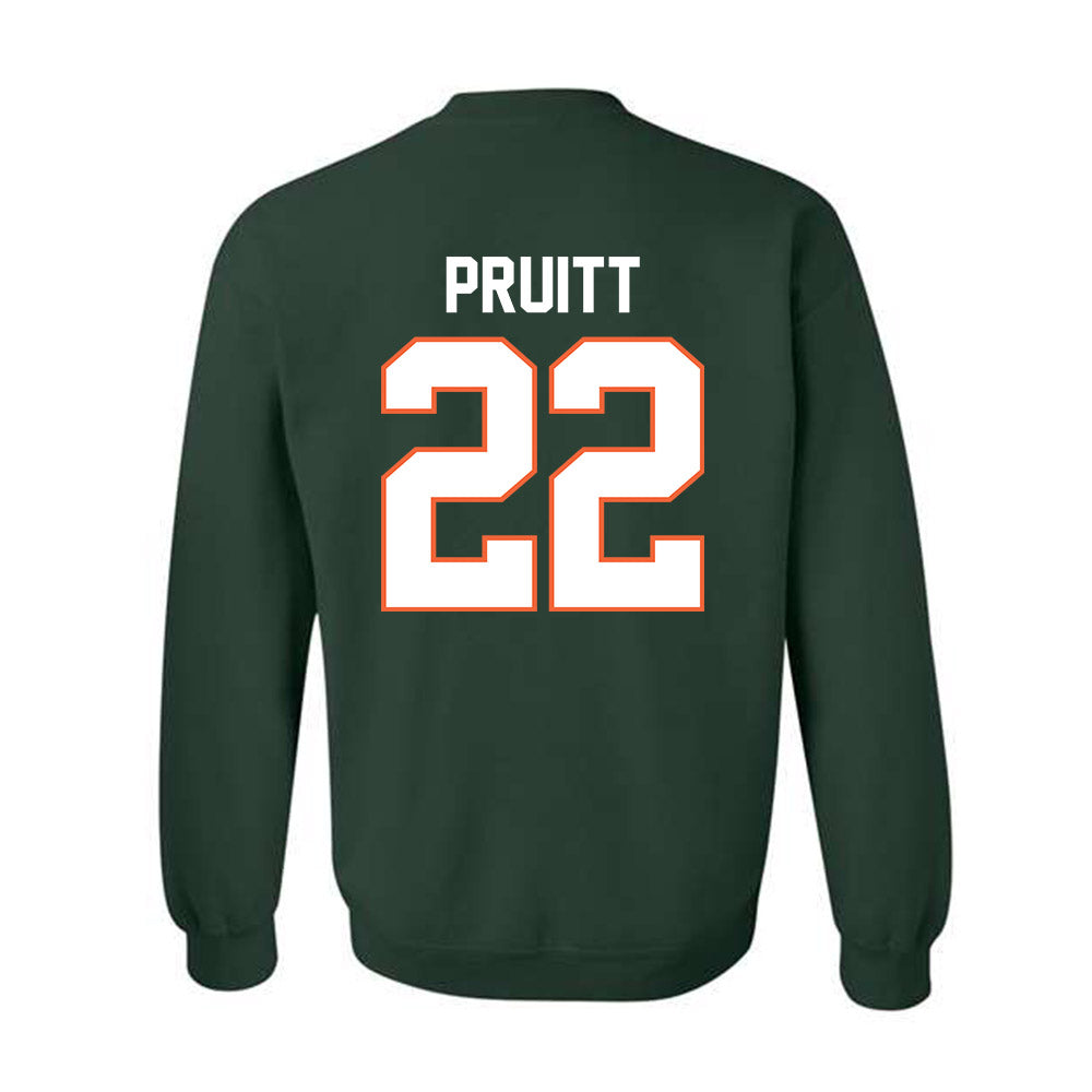Miami - NCAA Football : Cam Pruitt - Classic Shersey Crewneck Sweatshirt-1
