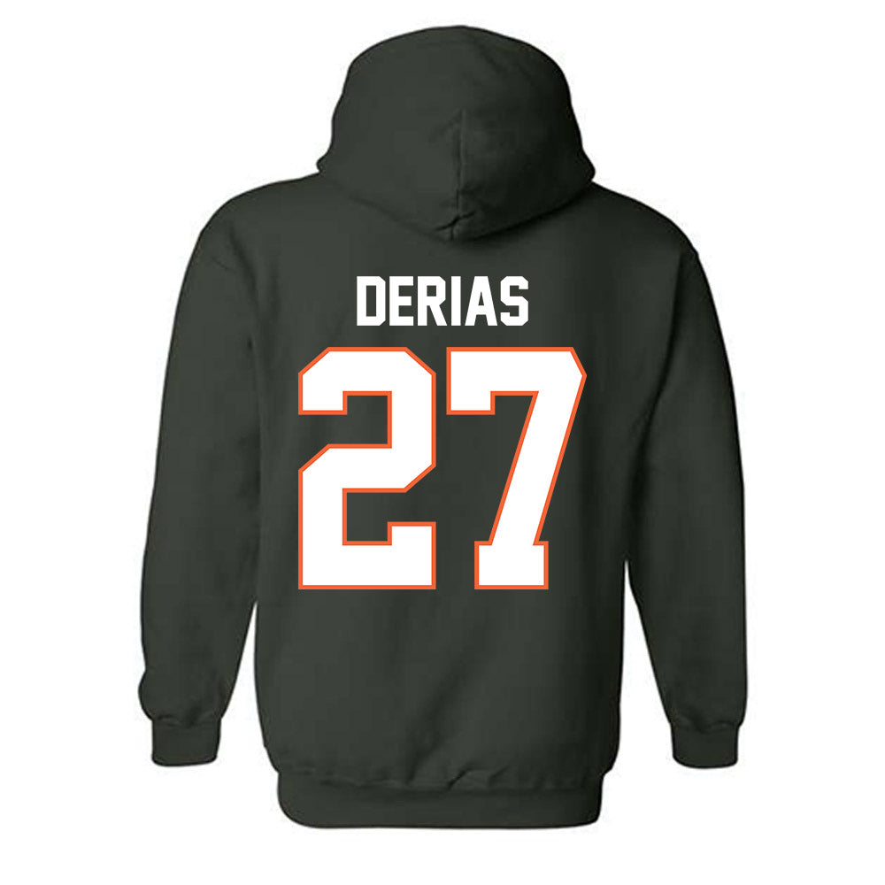 Miami - NCAA Baseball : Howard Tate DeRias - Classic Shersey Hooded Sweatshirt-1