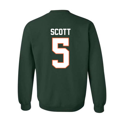 Miami - NCAA Football : Justin Scott - Classic Shersey Crewneck Sweatshirt-1