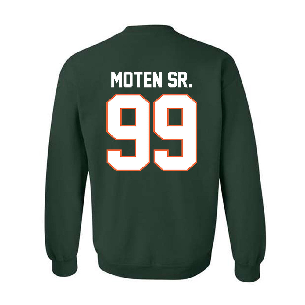 Miami - NCAA Football : Ahmad Moten Sr. - Classic Shersey Crewneck Sweatshirt-1