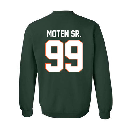 Miami - NCAA Football : Ahmad Moten Sr. - Classic Shersey Crewneck Sweatshirt-1