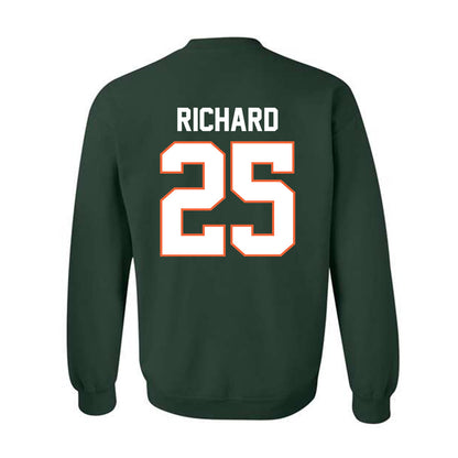 Miami - NCAA Football : Jadais Richard - Classic Shersey Crewneck Sweatshirt-1